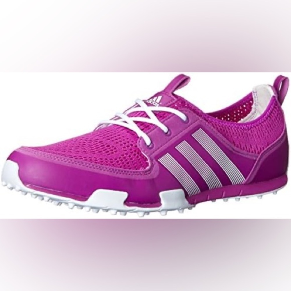 WOMEN'S ADIDAS CLIMACOOL BALLERINA II GOLF SHOES Purple Sz 8